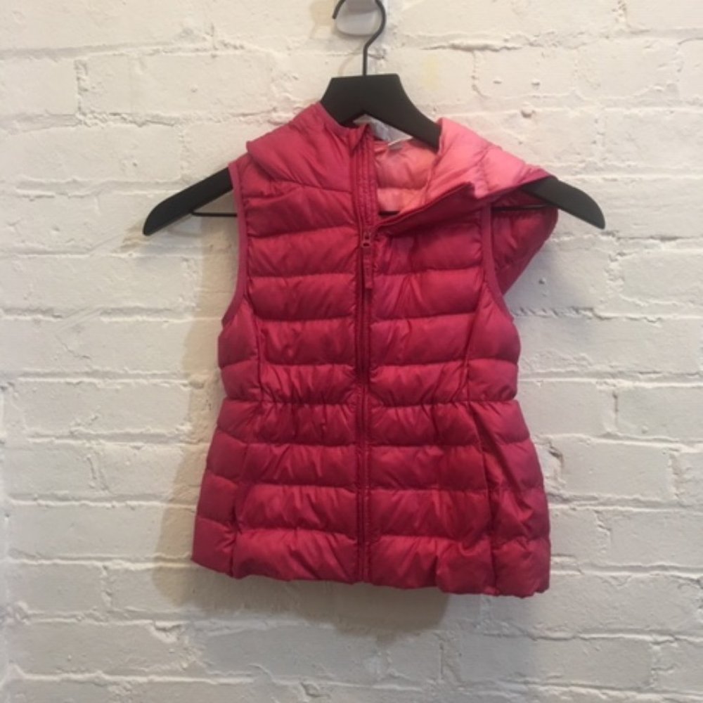 Uniqlo Pink Quilted Puffer Vest